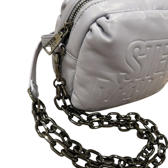 Steve Madden Puffer Logo Camera Bag in Violet/Lilac - Picture 1 of 8